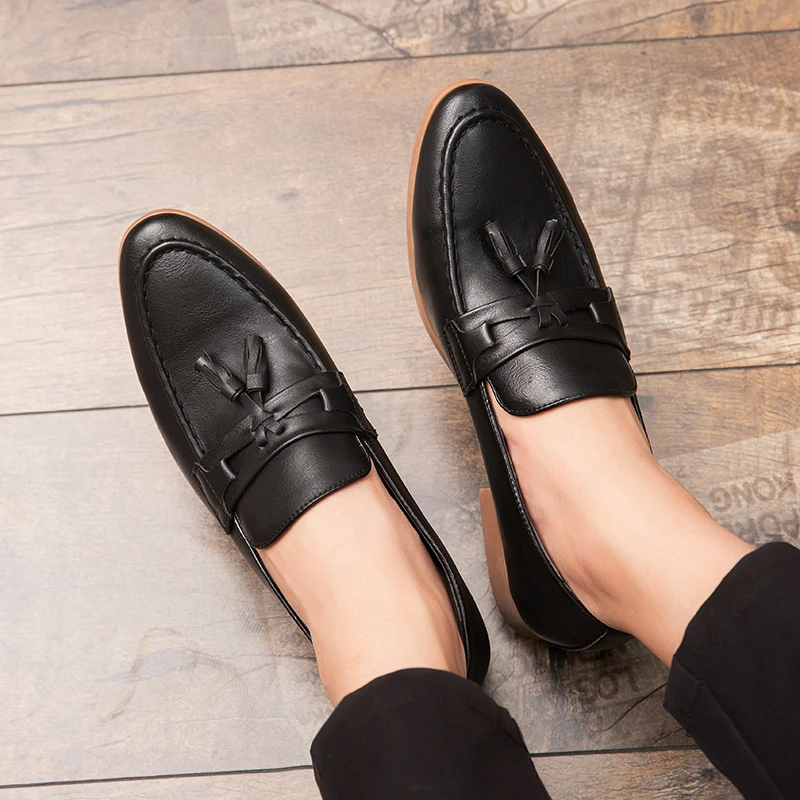 Роскошные Брендовые мужские лоферы в стиле Пенни цвет черный коричневый