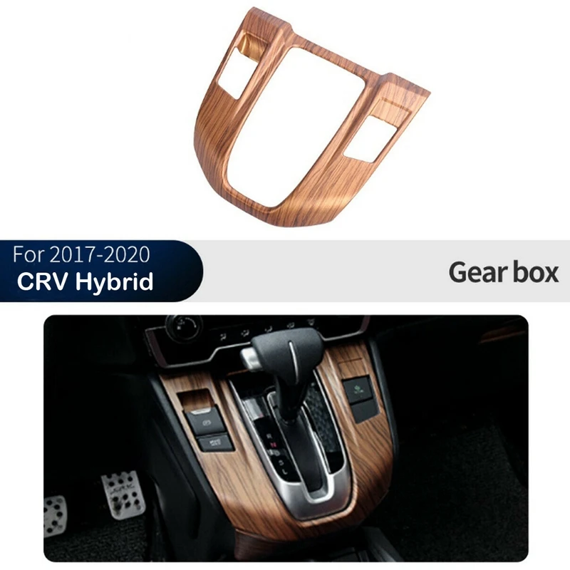 

Автомобиля персиковое дерево зерна Шестерни Цельнокройное рамки Накладка для Хонда сrv CR-V 2017-2020