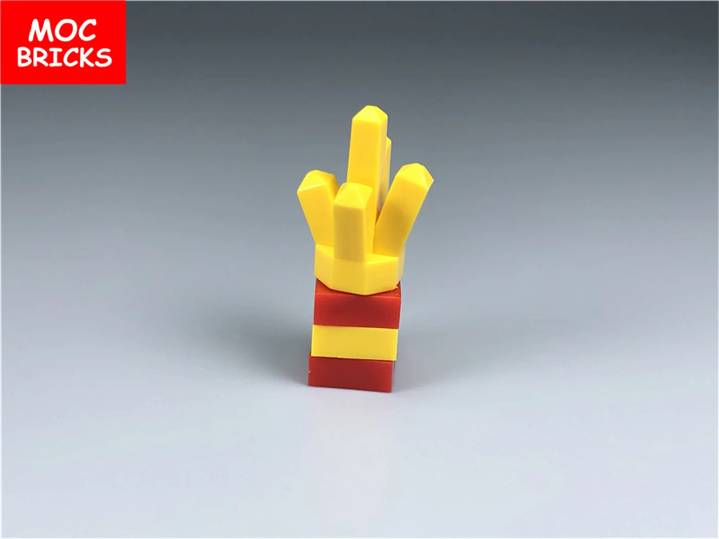 MOC Bricks DIY Food French fries Toys Rock 1 x Crystal 5 Point Educational figures Blocks Kids Gifts | Игрушки и хобби