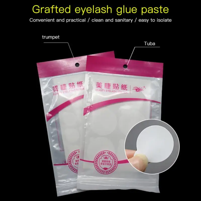 

1 Pack Disposable Sticker Pallet Eyelash Glue Holder Paper Eyelash Extension Pads Sticker Stand On Lash Supplies 2.4/5 Cm