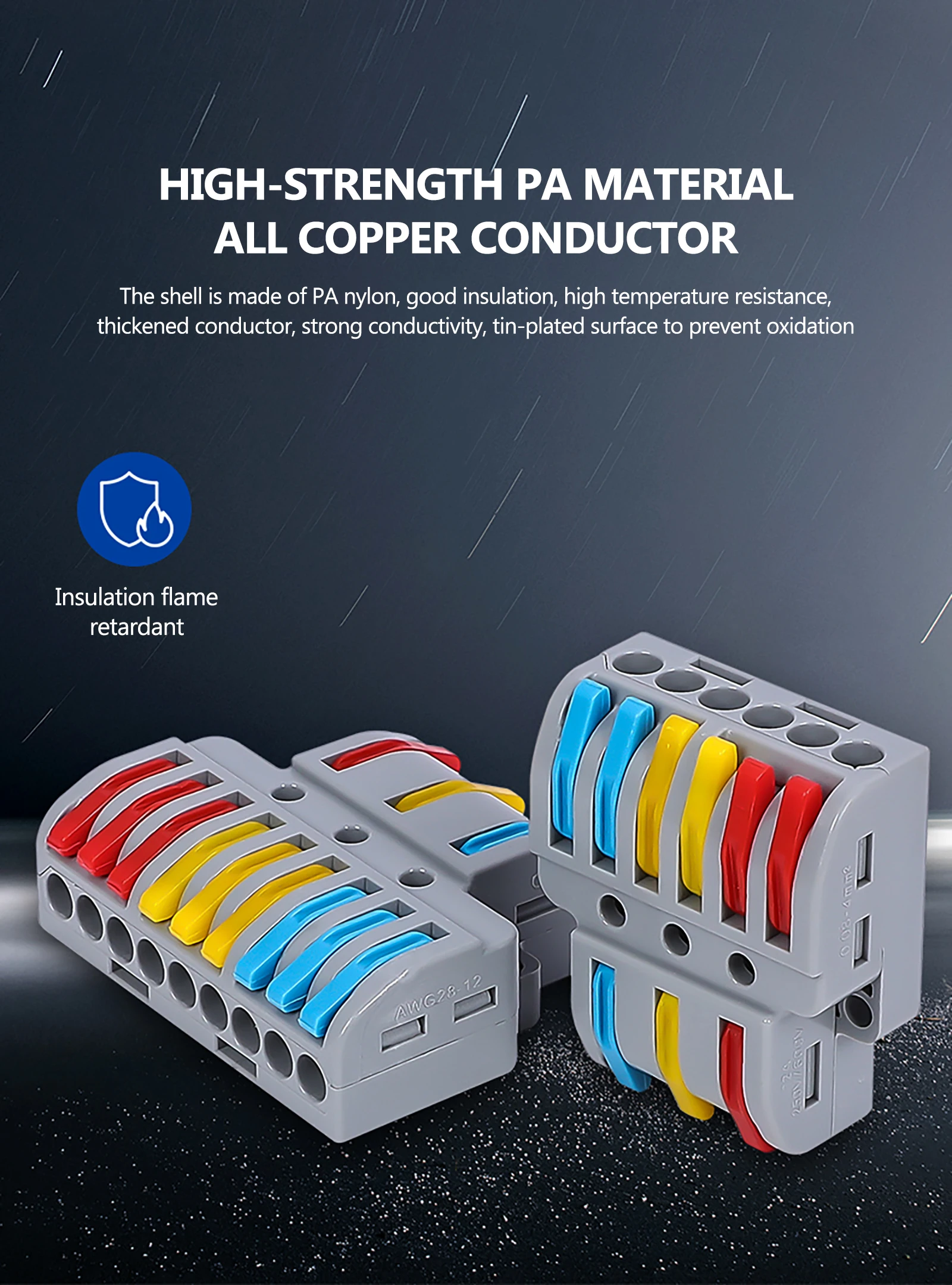 

Quick Wire Connector Pct Spl Universal Wiring Cable Connectors Push-in Conductor Terminal Block Led Light Electrical Splitter