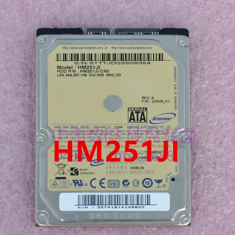 90%   HDD  Samsung 250  2, 5  8  SATA 5400 /   HDD  HM251JI