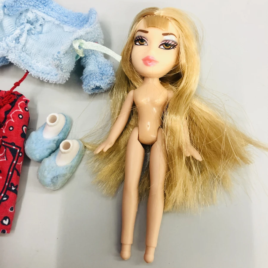 12 см оригинальная модная фигурка, оригинальная милая маленькая Пижама BratzDoll, красивая одежда для девочек, светлые волосы, лучший подарок для ребенка