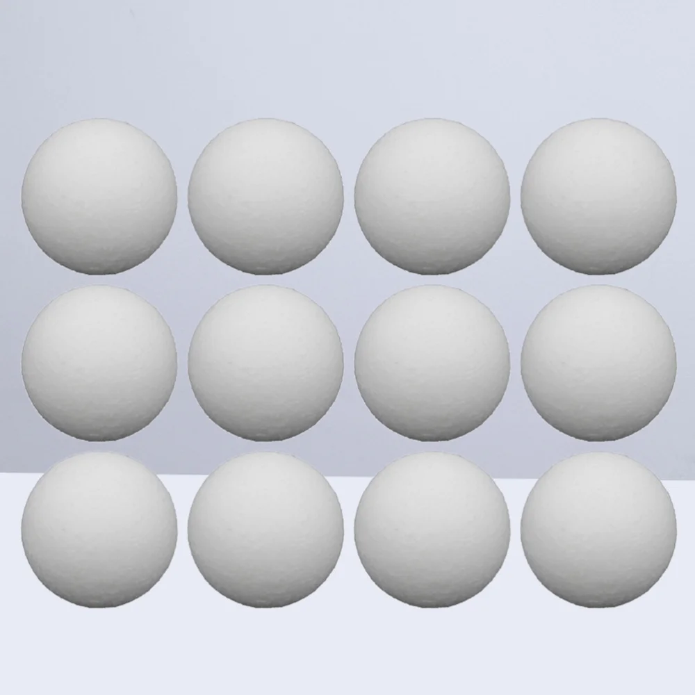 

12pcs Table Soccer Balls Replacement Balls Tabletop Game Balls Table Accessories(White/36mm)