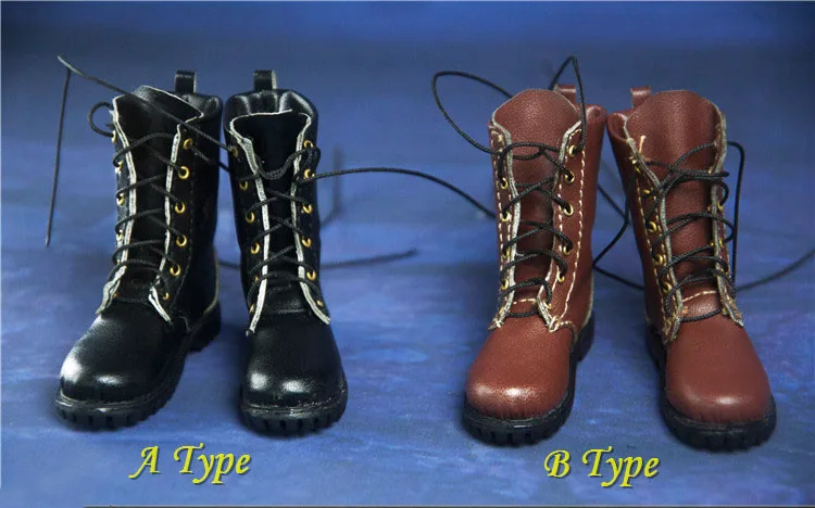 Масштаб 1/6 обувь для экшн-фигурок Военная боевые ботинки Мартена модель