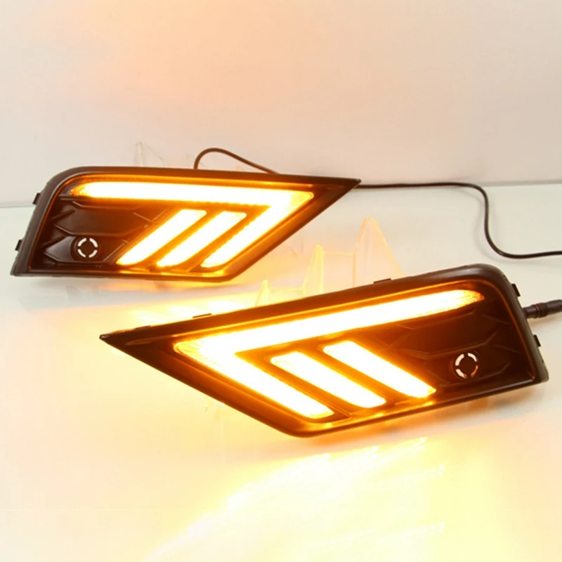

2Pcs for New Tiguan Daytime Running Light 17 Modified Tiguan LED Daytime Running Light Fog Light