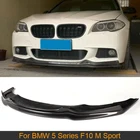 Передний бампер из углеродного волокна, спойлер для BMW 5 серии F10 M Sport 2010-2016, передний бампер для автомобиля, спойлер для подбородка