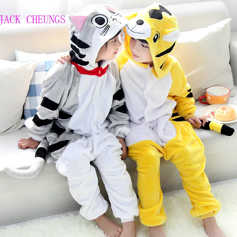 Детская Пижама Kgurumi с изображением кошки на кухне комбинезон животных одежда для