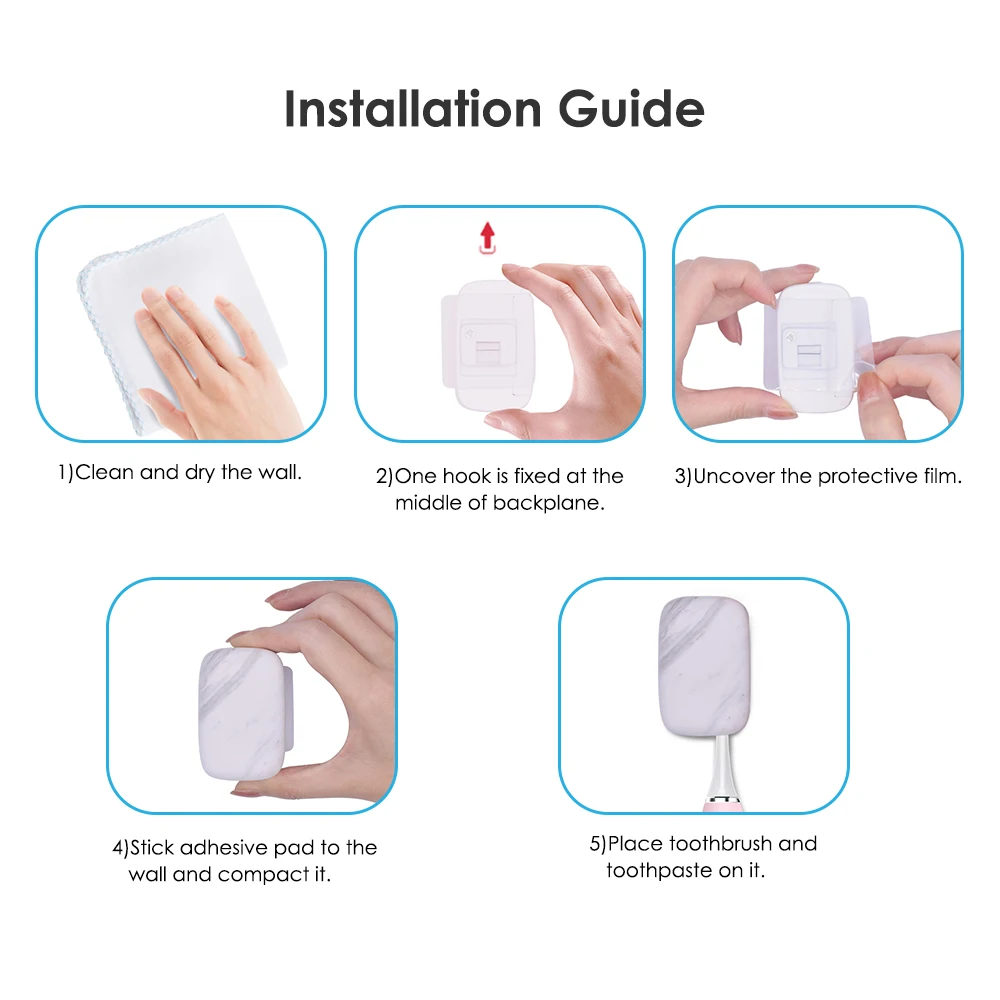 

MINI UV Light Toothbrush Holder Wall Toothbrush Sterilizer ReChargeable Antibacteria Ultraviolet Tooth brush Bathroom Equipment