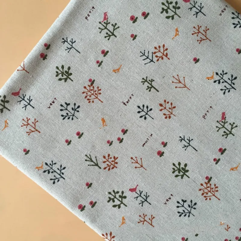 

Printed Cotton and linen blend fabric Upholstery Cotton Material for DIY sofa curtain tablecloth home decor cotton fabric