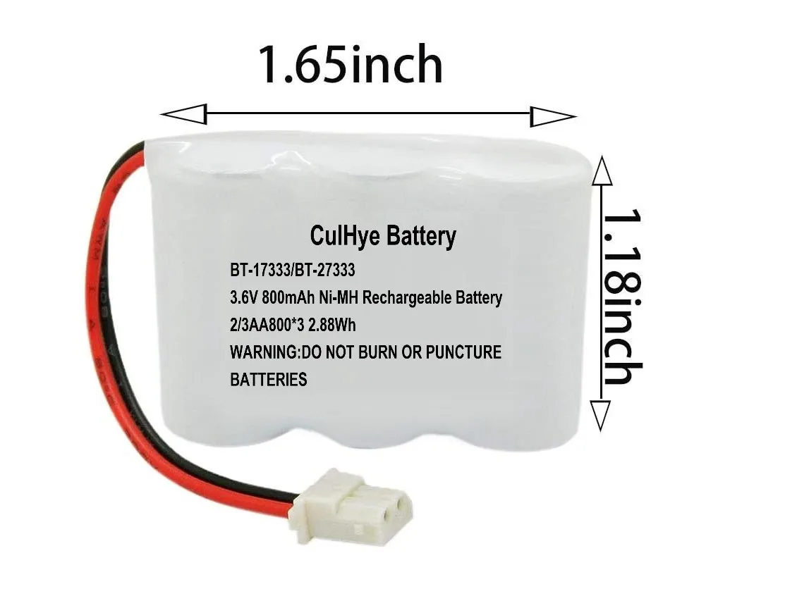 2pcs culhye 3 6v ni mh bt 17333 bt 27333 handset telephone rechargeable battery cordless phone battery bt 17233 bt17233 free global shipping
