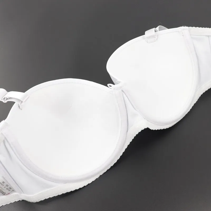 Trufeeling Black Color Middle Cup Push Up Bra Half Soft Comfort Fit Deep V Gather Breast for Sexy Women 36D 38D 40D | Женская одежда
