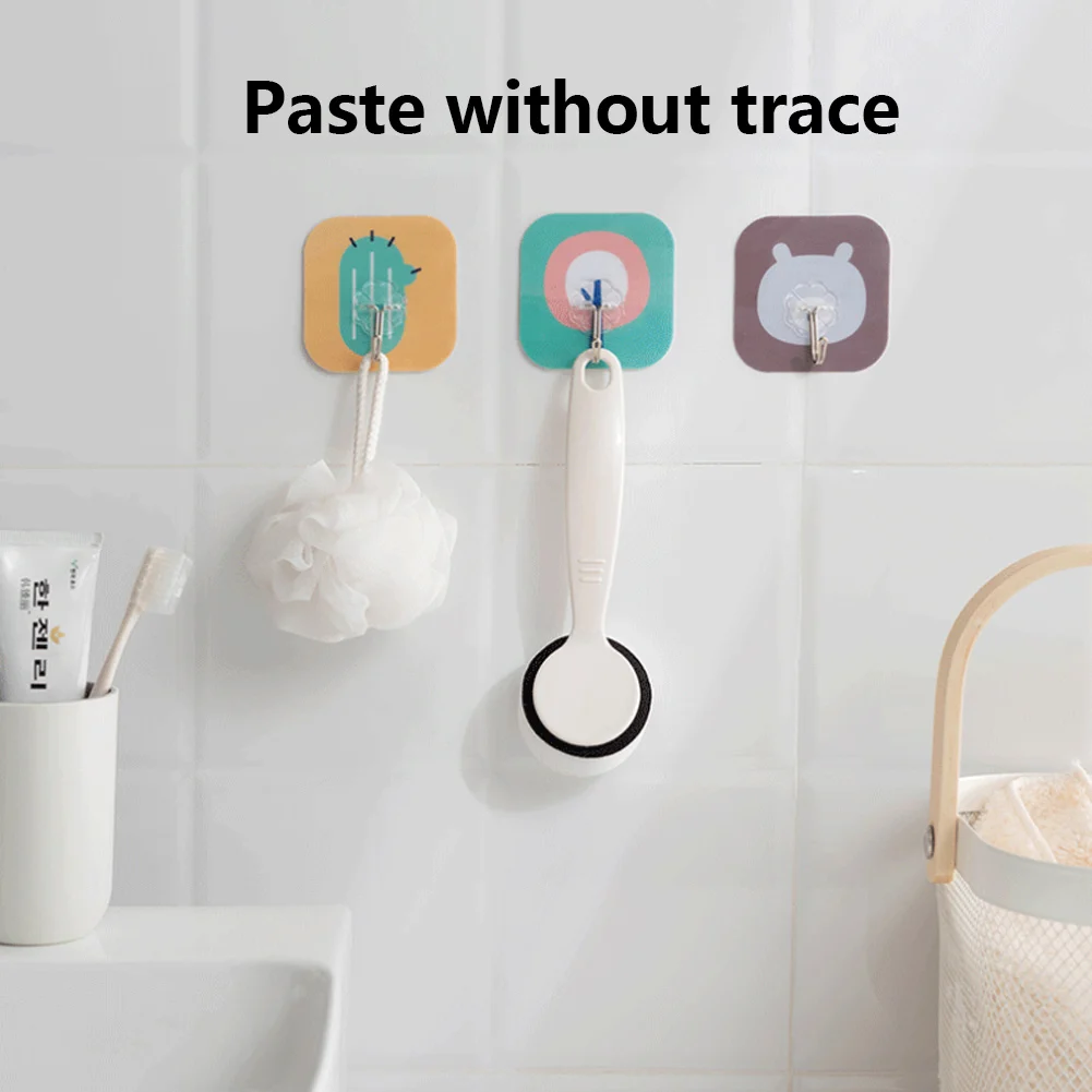 Мультипликационный настенный крюк крепкие домашние кухонные крючки вешалки для