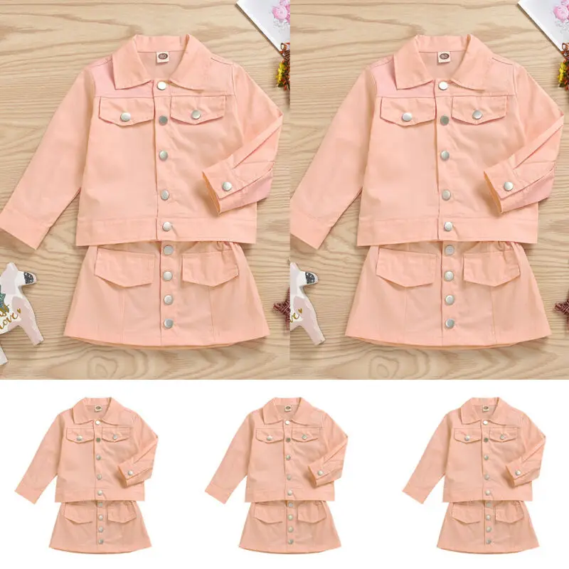 Pudcoco Baby Spring Autumn Fashion Toddler Infant Kids Girl Outfits Clothes Set Coat Tops+Tutu Skirt Dress | Детская одежда и