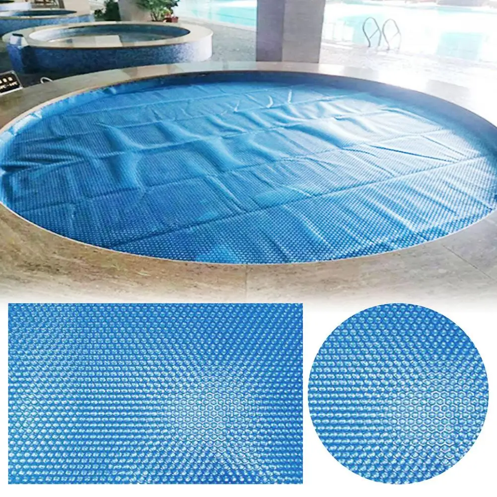 Cubierta de Piscina redonda Rectangular, Protector Solar, impermeable, antipolvo, con cuerda de aislamiento, película de piscina