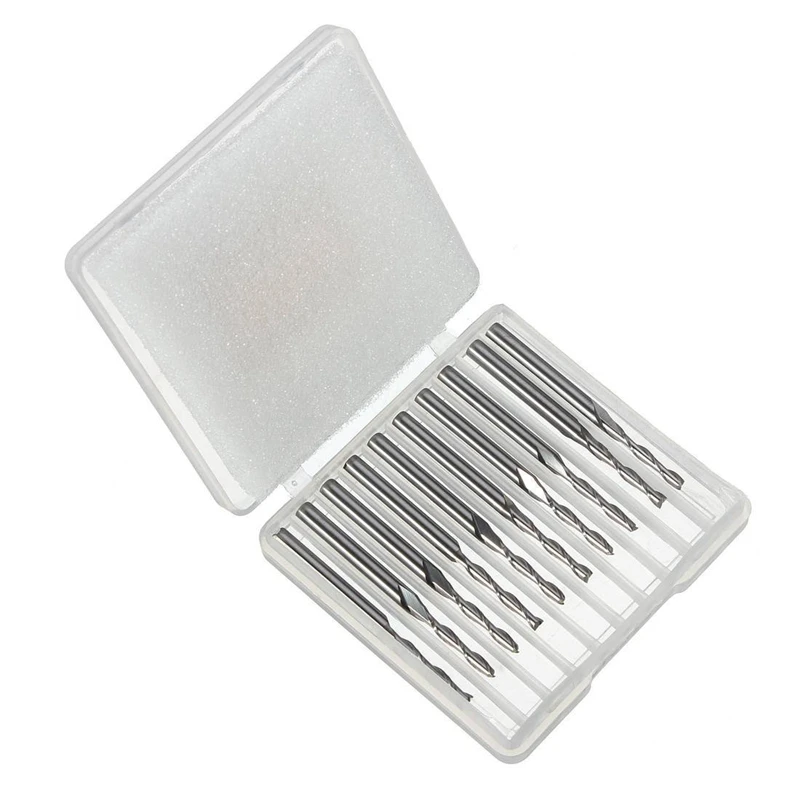 Set carbide end mill cutter burrs tool 10 pcs 1/8 inch2mm | Инструменты