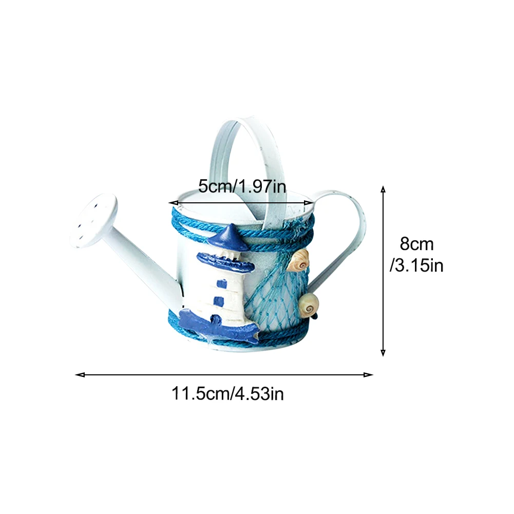 Тема океан офис суккуленты полив банка подарок садовая жесть мини Плантатор