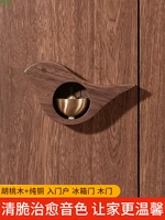 door type wind chimes door reminder copper bell refridgerator magnets ornaments japanese style small pendant home creative