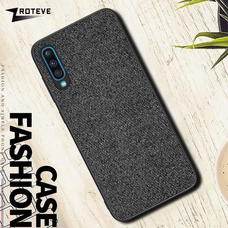 Для samsung A50 чехол TPU кромка из плотной ткани на заднюю панель матерчатая ткань крышка для samsung Galaxy A10 A20 A30 A40 A50 A60 A70 чехол для телефона