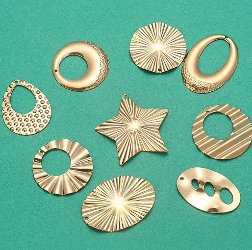 

6 шт./лот Подвеска из золотистого нержавеющей стали в форме звезды из металлического сплава для изготовления браслетов и ювелирных изделий ...