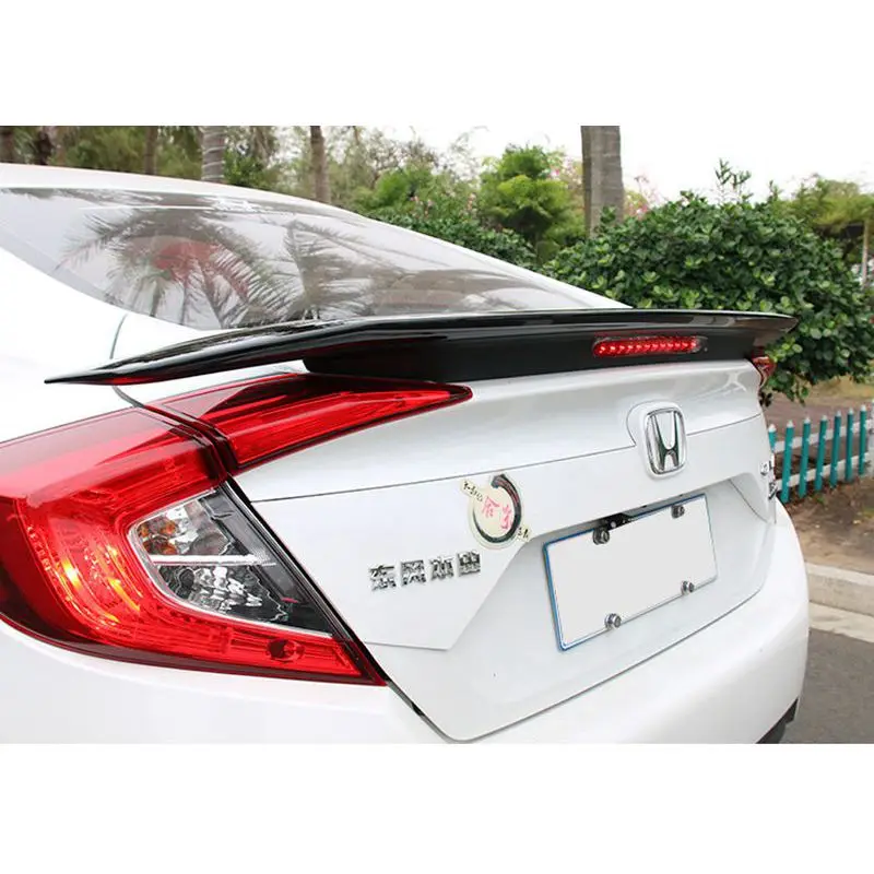 Для Honda Civic спойлер 2016 2017 автомобильный Стайлинг ABS пластик Неокрашенный задний