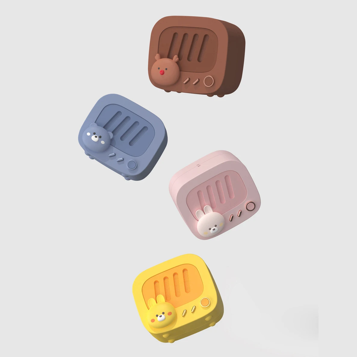 Портативный мини-динамик с мультяшным рисунком беспроводной Bluetooth-динамик