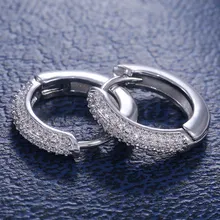 Delicate European and American Temperament Popular Hot Selling New Trendy Simple Zircon Inlaid Wild Earrings Ladies Jewelry