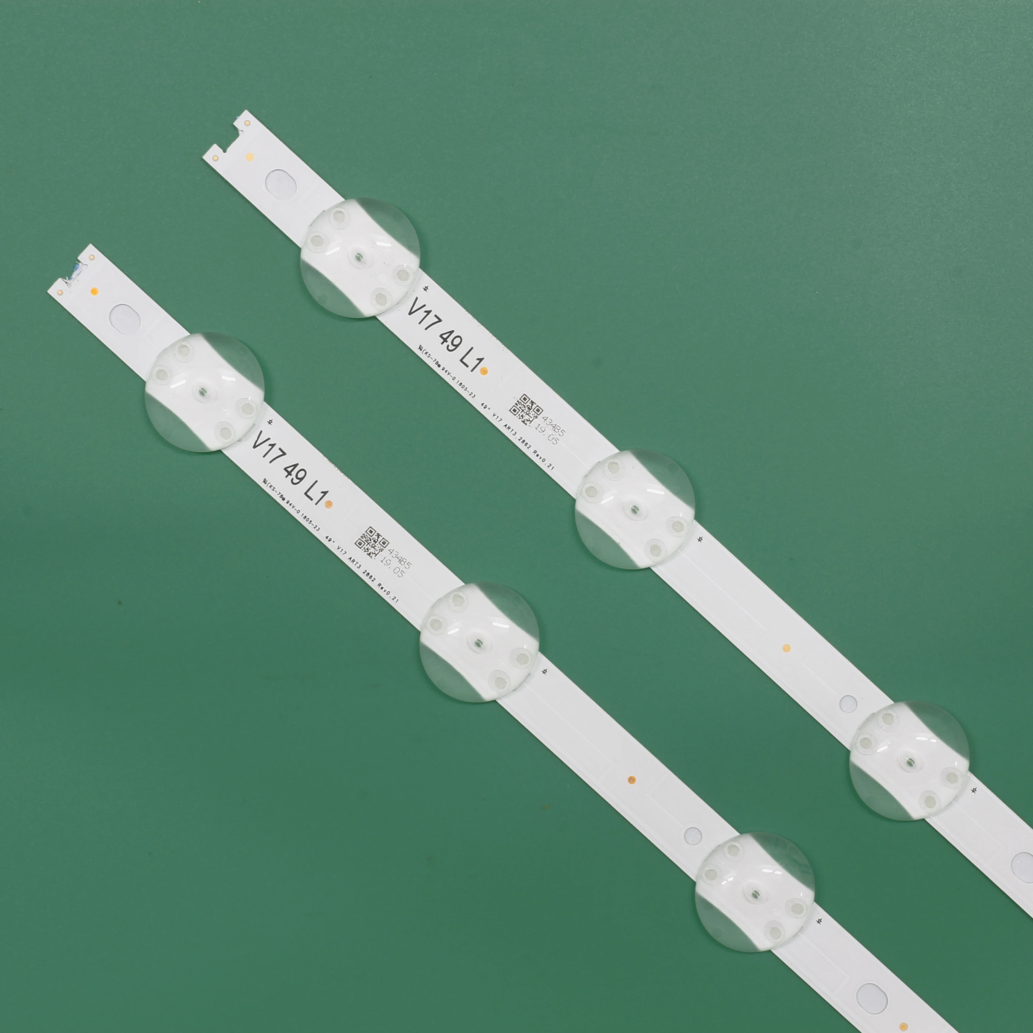Новинка, комплект 4 шт. светодиодный полосы для LG 49UV340C 49UJ6565 49UJ670V V17 49 R1 L1 ART3 2862 2863 6916L-2862A 6916L-2863A