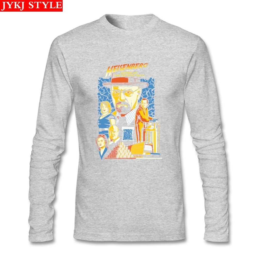 Забавные мужские футболки Pop Breaking Bad хлопковые с круглым вырезом и длинными