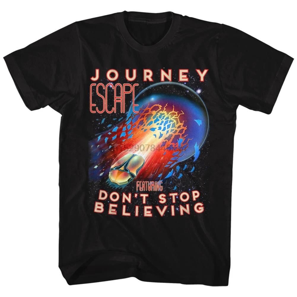 Journey музыкальная группа футболка Steve Perry DonStop beliing Blk хлопок Sm 5Xl|Мужские футболки| |