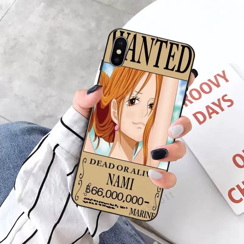 

One Piece Wanted Phone Case for iPhone 11 12 mini pro XS MAX 8 7 6 6S Plus X 5S SE 2020 XR
