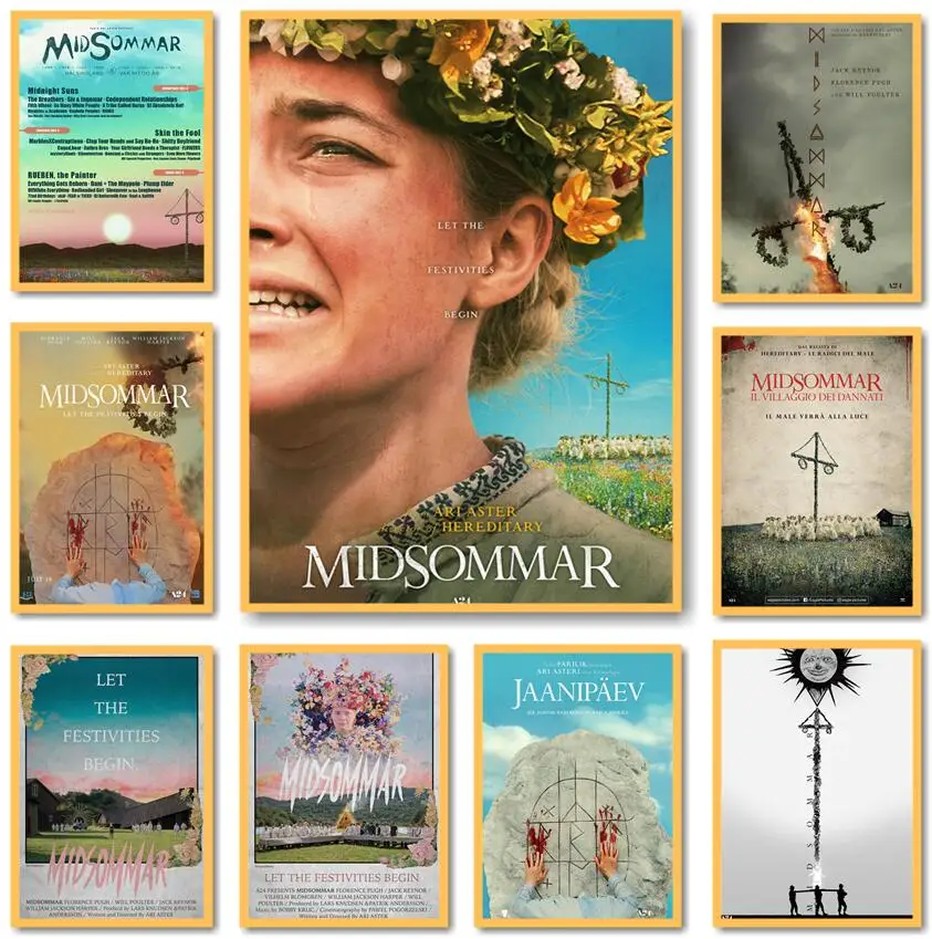 Постеры из фильмов Midsommar постеры крафт-бумаги винтажный постер для дома комнаты