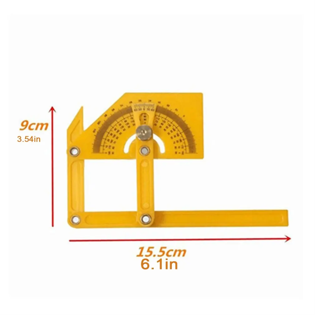 

Protractor And Angle Finder Measuring Tool For Woodworking Wood Ruler Plastic Protractor For 180 Degree Angle