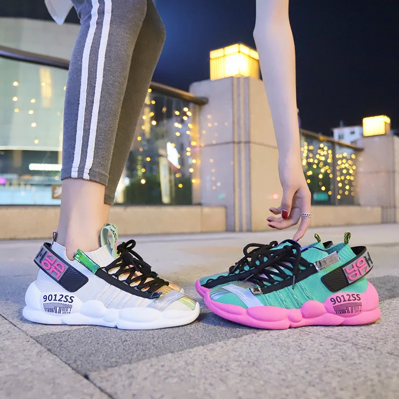 

Women Sneakers Autumn air Mesh Tenis Fashion Casual Shoes Woman Comfortable Breathable Flats Female Platform Chaussure Femme