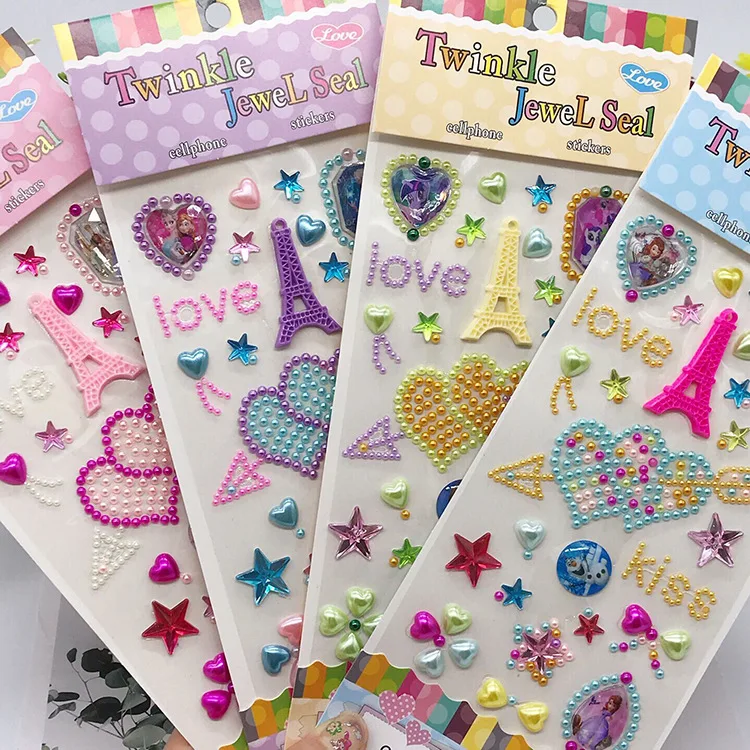 Самоклеящиеся золотистые наклейки с пятиконечными звездами|Наклейки для