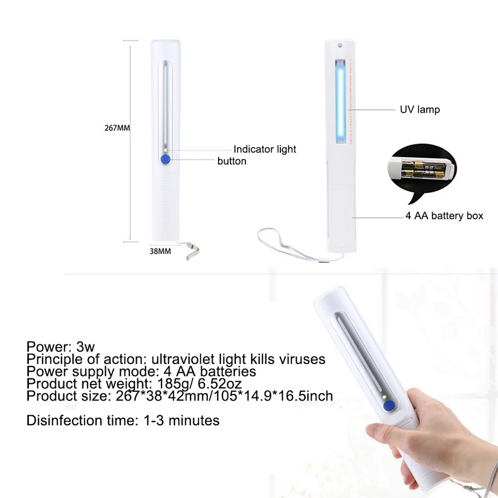 

Quartz Lamp UV Sterilizer Lamp T5 Tube Ozone Germicidal Light Portable Bactericidal Ultraviolet Lamp Disinfection Deodor 220V