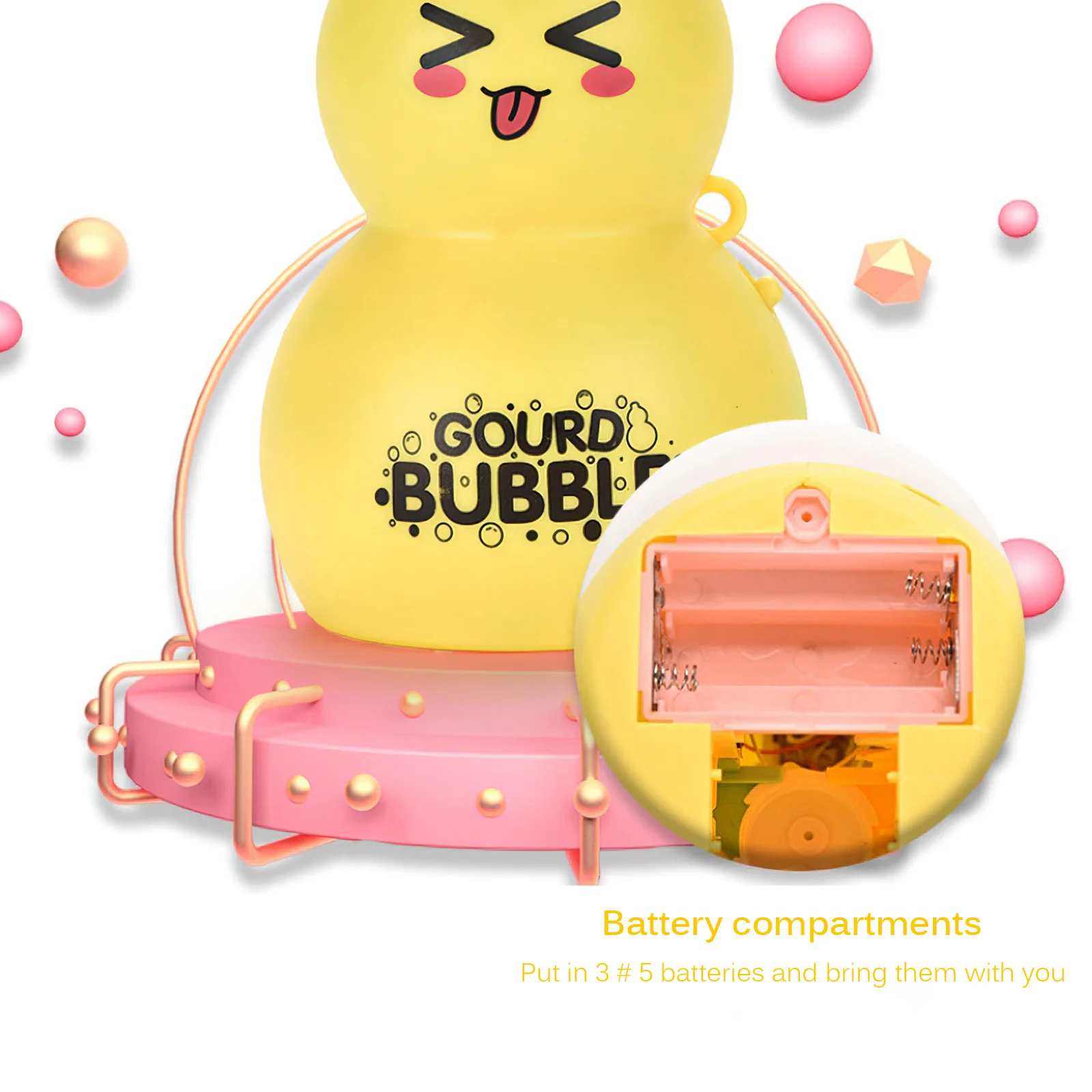 

Kid'S Bubble Machine Toy Musical Bubble Machine Cute Gourd Bubble Maker Automatic Bubble Toy Machine With Screwdriver