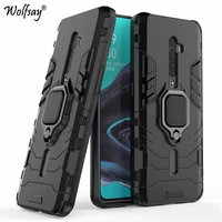 for oppo reno 2 case armor magnetic suction stand shockproof full edge cover for oppo reno 2 cover goyar case for oppo reno 2