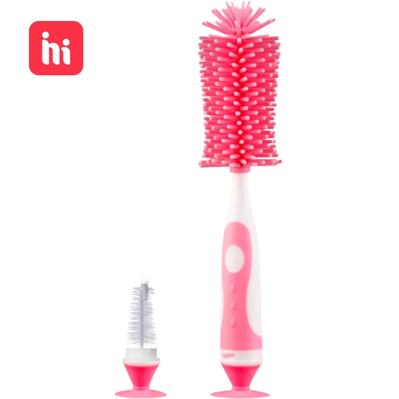 Набор силиконовых кистей для бутылочек вращающаяся на 360 градусов силиконовая