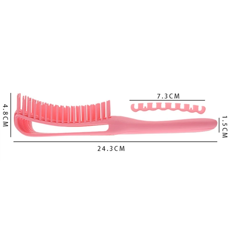 

1 Pcs Women Hair Scalp Massage Comb Nylon Hairbrush Wet Curly Hair Brush for Salon Hairdressing Styling Tools