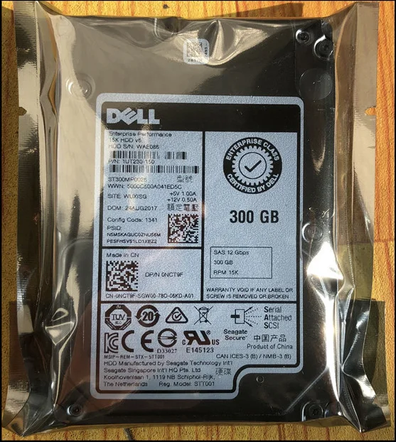 

New NCT9F 0NCT9F ST300MP0026 300GB 2.5in SFF 12Gbps 15k Sas HDD