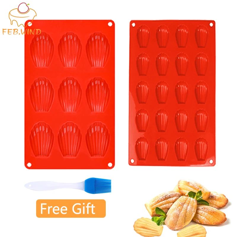 9/20 чашек силиконовая мини кастрюля/поднос для Мадлен термостойкая форма духовка