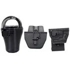 Тактический Чехол для наручников, полицейский чехол с наручниками, поворотный поясной ремень, чехол для наручников с безопасной защелкой