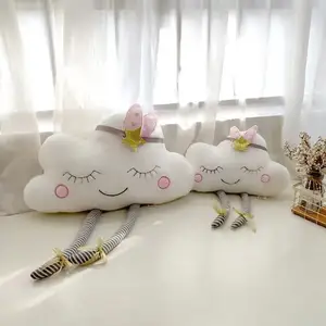 Плюшевая подушка в скандинавском стиле, облако, лицо, мягкая игрушечная подушка, игрушка, кукла, декор для детской, подарок для детей, Новая игрушка с облаком