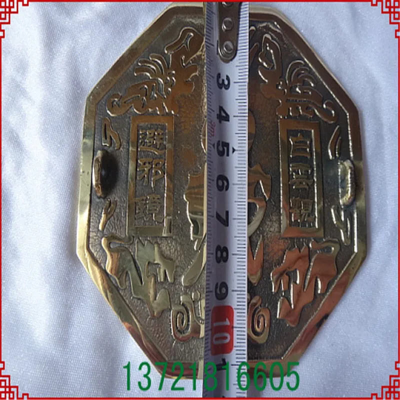 Античное бронзовое зеркало Yin and Yang tai chi bagua со сплетениями для защиты от