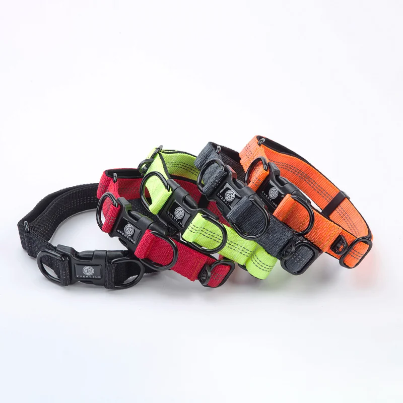 

Night reflective anti-dirty pet collar adjustable pet dog collar pet supplies 5 colors collar for samll medium and large dogs