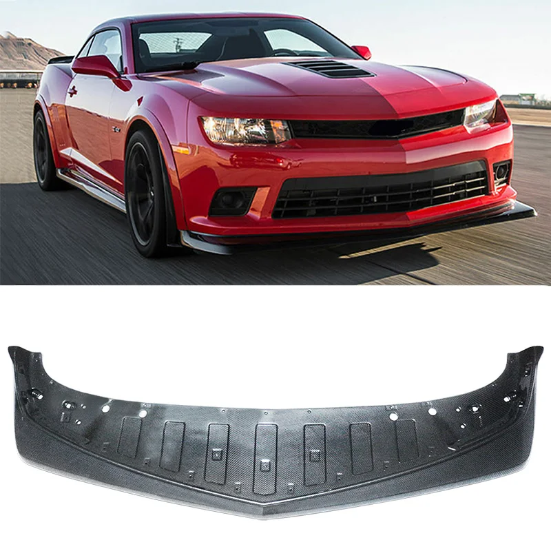 

Loyalty For 2014 2015 Chevrolet Camaro Z28 Front Bumper Lip Spoiler Carbon Fiber Coating Car Accessories