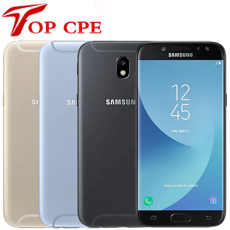 Оригинальный разблокированный Samsung Galaxy J5 Pro 2017 J530F 16 Гб ПЗУ 2 ОЗУ 1080P камера 13 МП 5