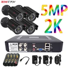 Simicam 24CH 5MP HD AHD DVR видеомагнитофон комплект видеонаблюдения Системы 2k Камера открытый P2P видео Камеры Скрытого видеонаблюдения Камера набор 2 ТБ HDD