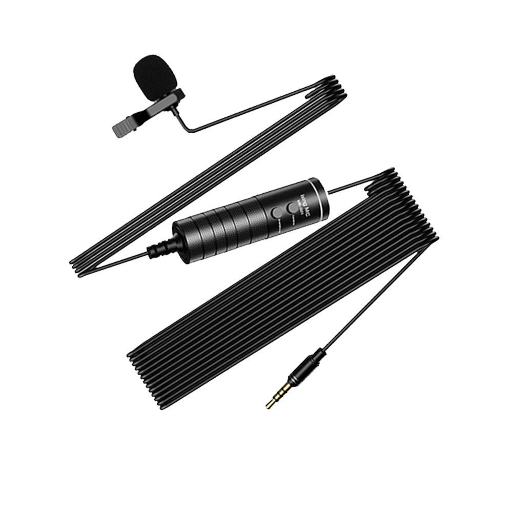 

Mini Lavalier Microphone Clip-on Lapel Audio Wired Mic Clip-on Lapel Audio Studio Wired Mic for Phone Laptop Record